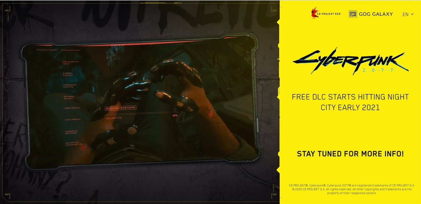 CD Projekt lança teaser de DLC grátis para Cyberpunk 2077