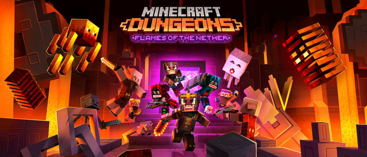Minecraft Dungeons receberá atualização grátis e DLC no Nether
