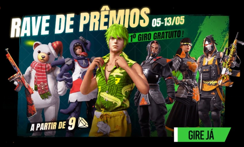 Free Fire: Jogo recebe evento Rave de Prêmios; veja como funciona