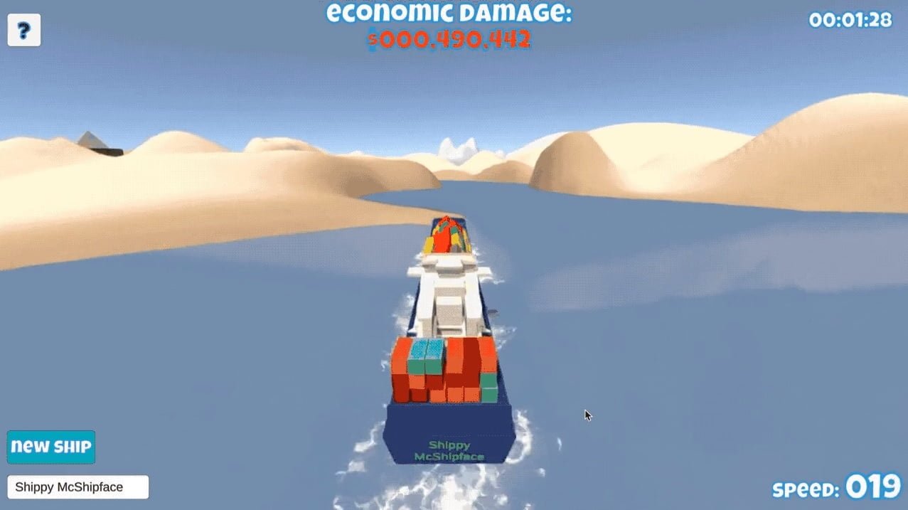 Simulador de navio do Canal de Suez é lançado