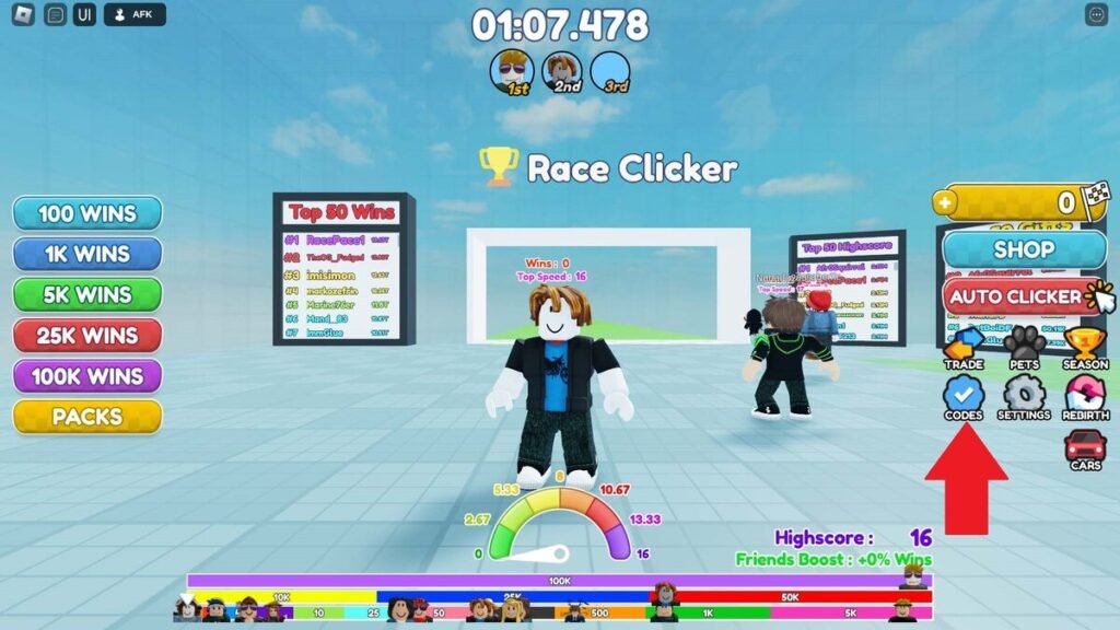 codigo do race clicker do pet plushy