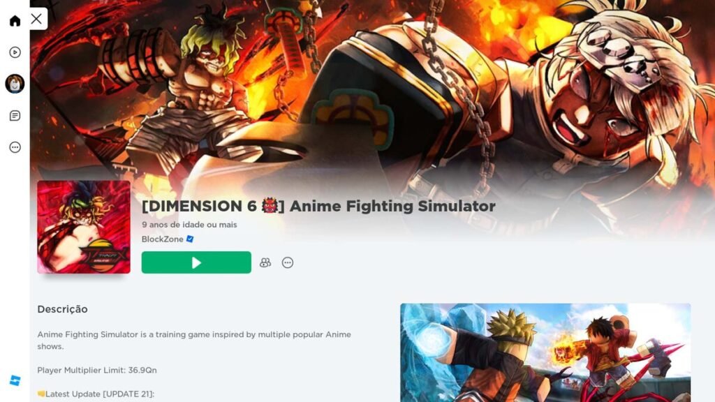 DIMENSION 6 👹] Anime Fighting Simulator - Roblox