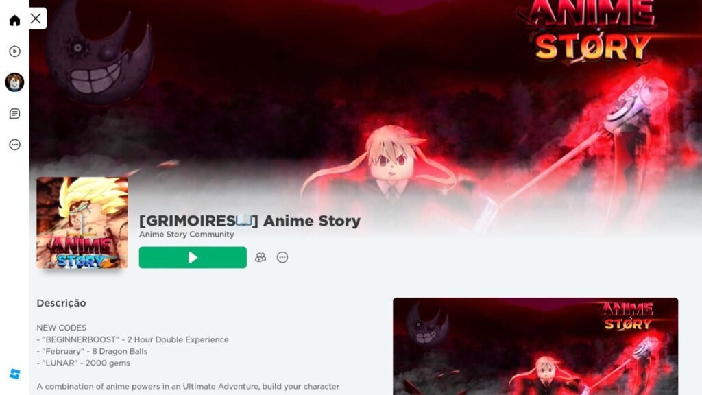 Anime Story Codes - Roblox