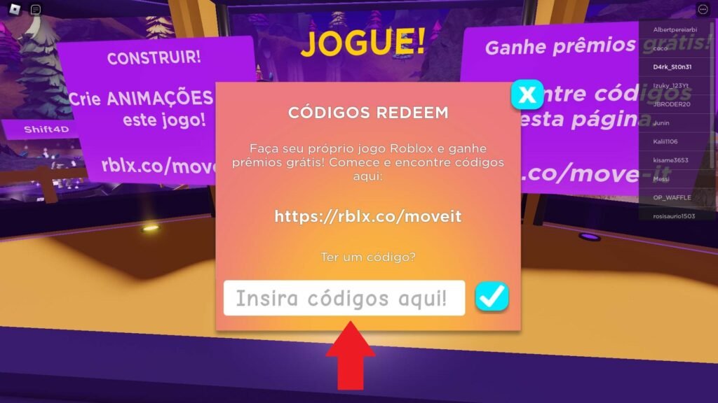 ROBLOX COMO ATIVAR PROMO CODES PARA PEGAR ITENS GRÁTIS 