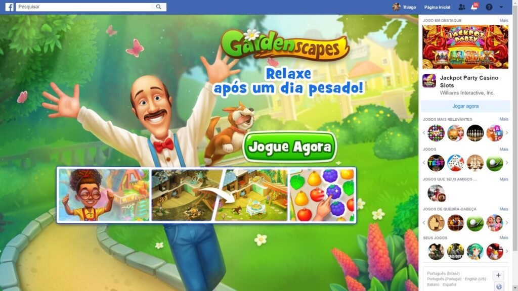 Gardenscapes facebook