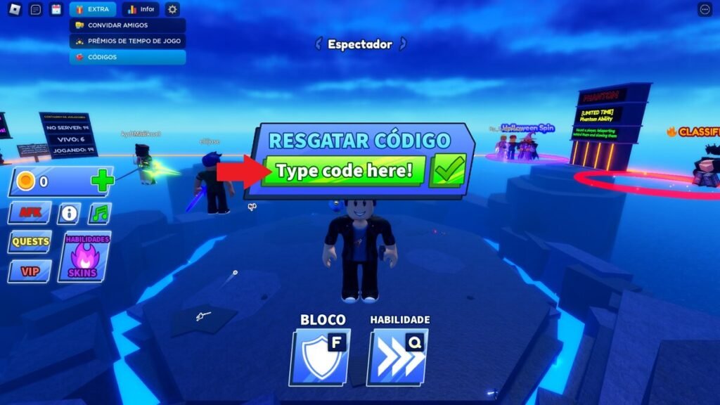 codigo do jogo bola de lamina no roblox