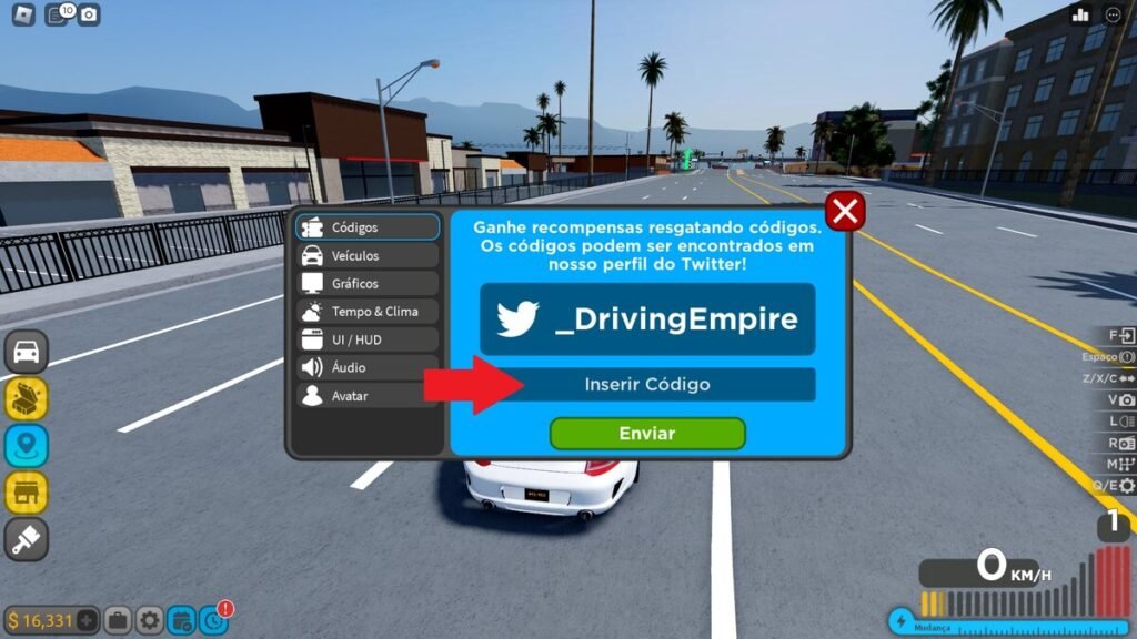 Roblox: Códigos de Driving Empire (Novembro)