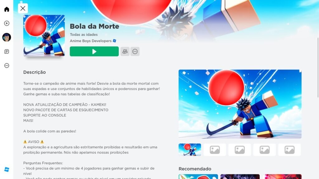 codigo do jogo do roblox bola de lamina 2023