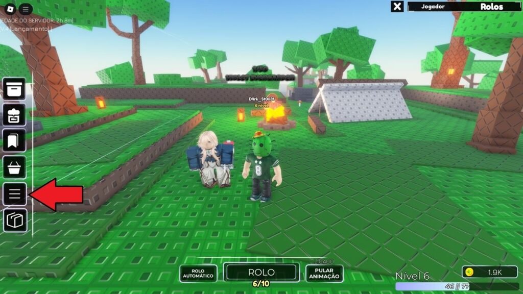 códigos no jogo
